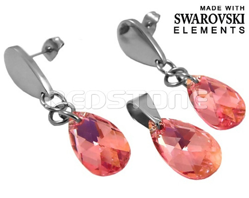 Sada Swarovski Elements RED8064